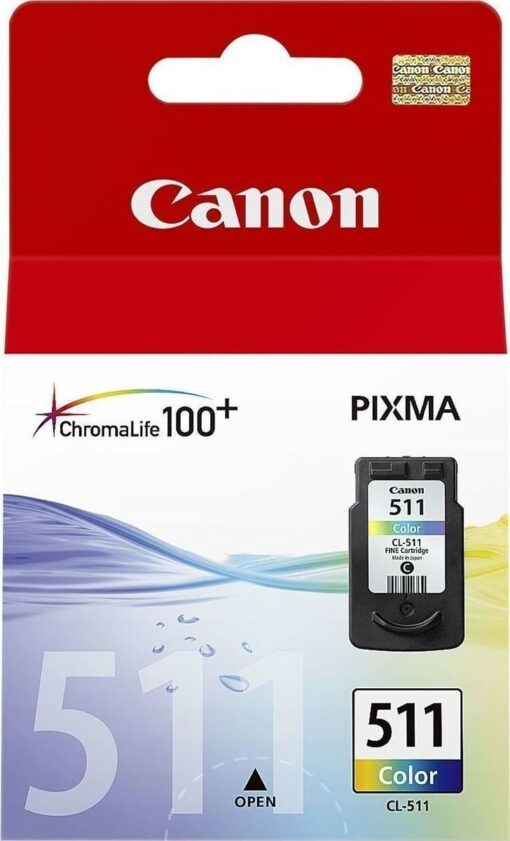 Canon CL-511 Γνήσιο Μελάνι Εκτυπωτή InkJet Πολλαπλό (Color) (2972B001)