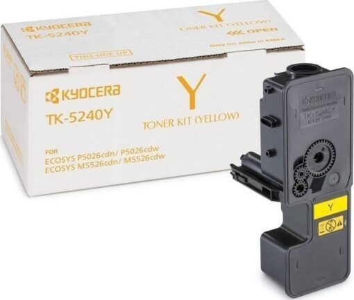 Kyocera TK-5240Y Γνήσιο Toner Laser Εκτυπωτή Κίτρινο 3000 Σελίδων (1T02R7ANL0)