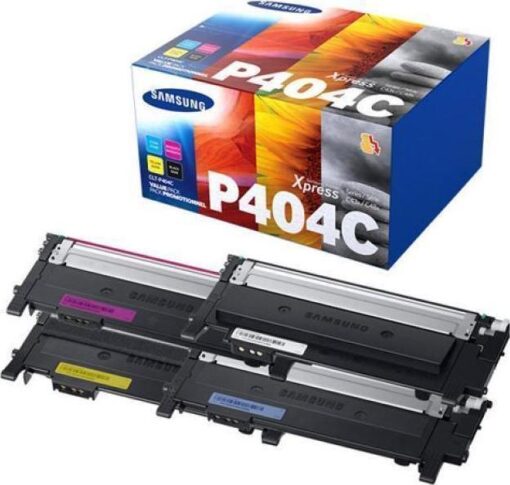 Samsung CLT-P404C Γνήσιο Multipack Toner Laser Εκτυπωτή Κίτρινο/Κυανό/Ματζέντα/Μαύρο 4τμχ (SU365A)