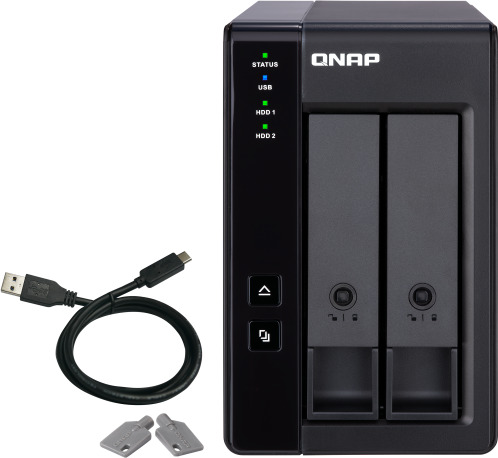 QNap Θήκη για 2 Σκληρούς Δίσκους 3.5" SATA III με σύνδεση USB 3.1 Type-C