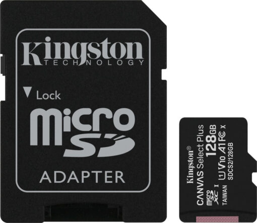 Kingston Canvas Select Plus microSDXC 128GB Class 10 U1 V10 A1 UHS-I