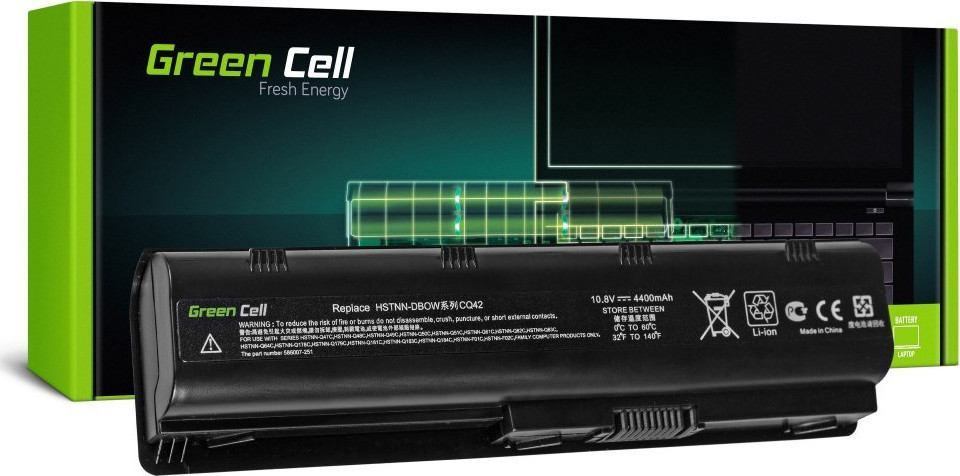 Green Cell Συμβατή Μπαταρία για HP Pavilion CQ62/635/650/655 με 4400mAh