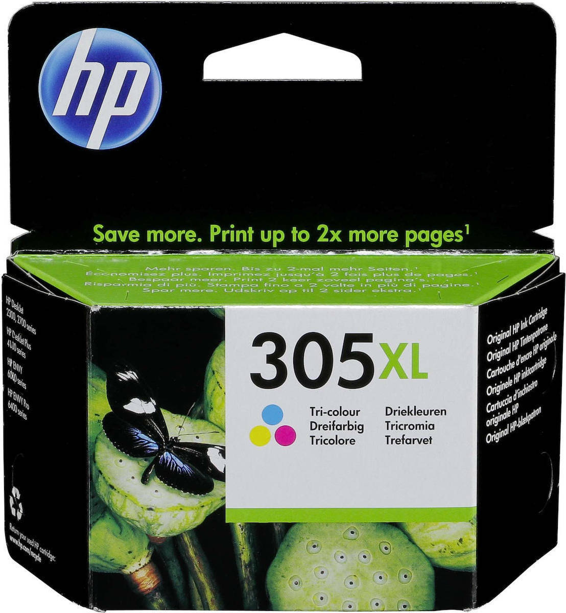 HP 305XL Γνήσιο Μελάνι Εκτυπωτή InkJet Πολλαπλό (Color) (3YM63AE)