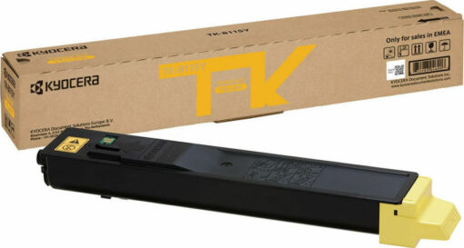 Kyocera TK-8115Y Γνήσιο Toner Laser Εκτυπωτή Κίτρινο 6000 Σελίδων (1T02P3ANL0)