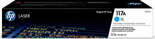 HP 117A Γνήσιο Toner Laser Εκτυπωτή Κυανό 700 Σελίδων (W2071A) - Image 2