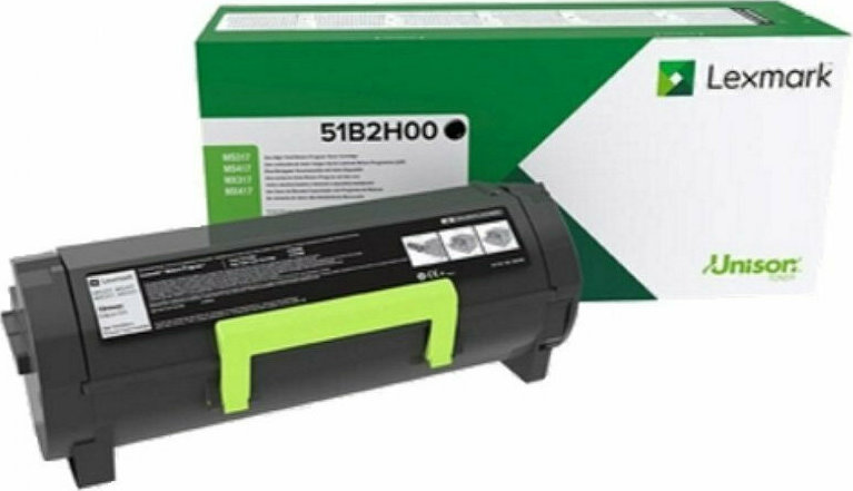 Lexmark 51B2H00 Γνήσιο Toner Laser Εκτυπωτή Μαύρο High Yield Return Program 8500 Σελίδων