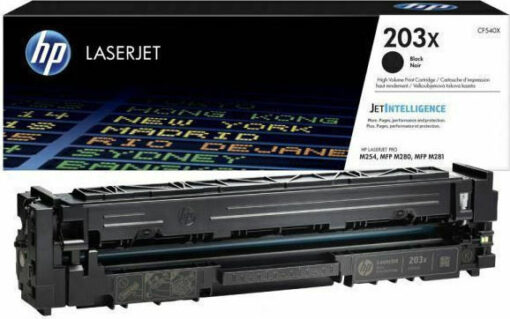 HP 203X Γνήσιο Toner Laser Εκτυπωτή Μαύρο High Yield 3200 Σελίδων (CF540X)