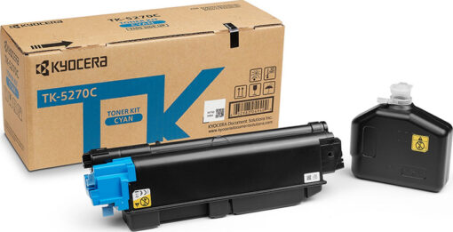 Kyocera TK-5270C Γνήσιο Toner Laser Εκτυπωτή Κυανό 6000 Σελίδων (1T02TVCNL0)