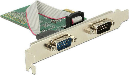 DeLock Κάρτα PCIe σε 2 θύρες RS232 DB9 Serial