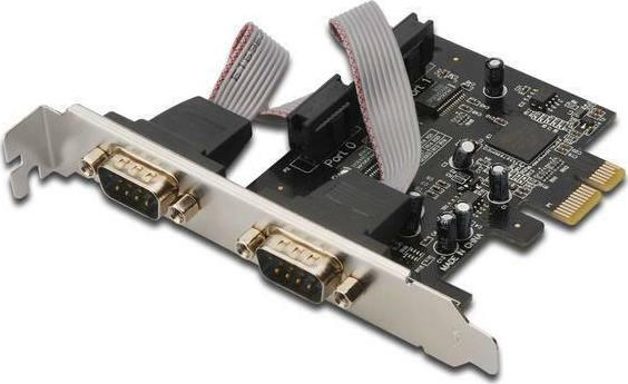 Aten Κάρτα PCIe σε 2 θύρες RS232 DB9 Serial