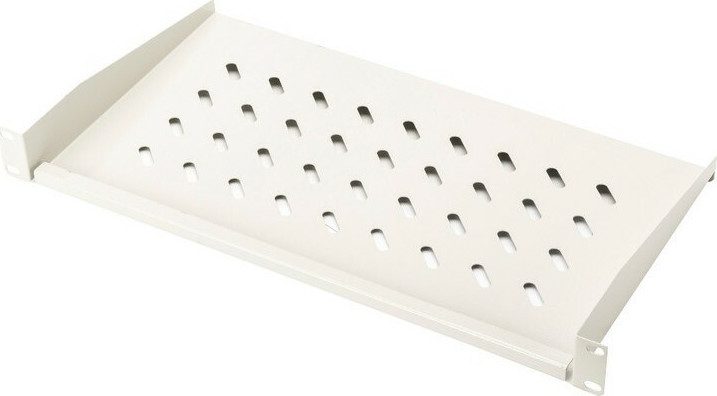 Digitus Ράφι διάτρητο για Rack 19" 1U με Βάθος 48.3cm Λευκό
