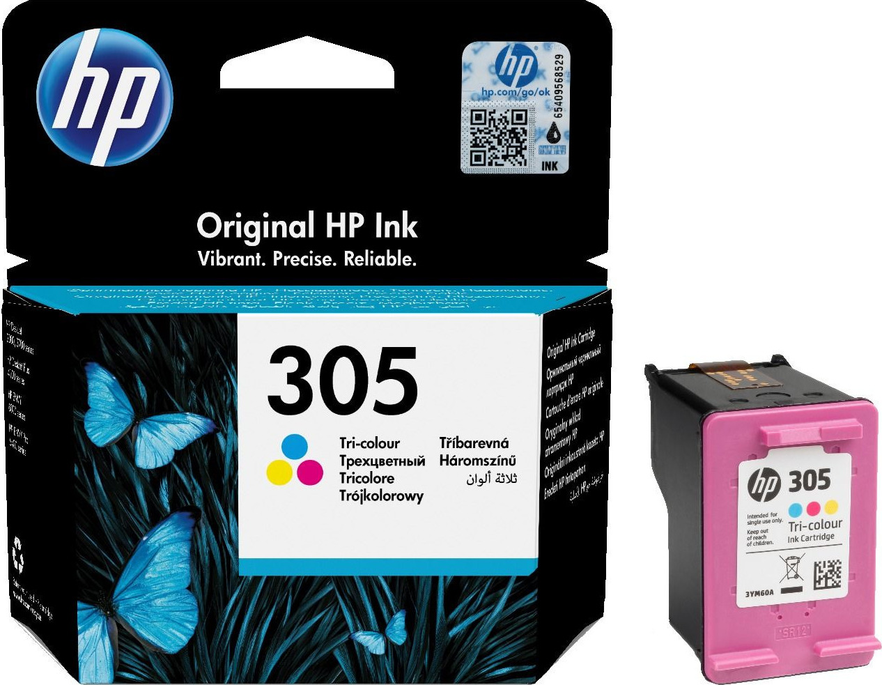 HP 305 Γνήσιο Μελάνι Εκτυπωτή InkJet Πολλαπλό (Color) (3YM60AE)