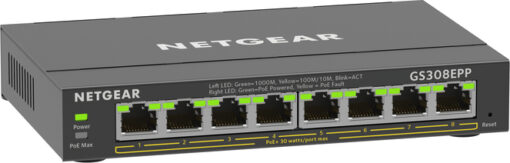 NetGear GS308EPP Unmanaged L2 PoE+