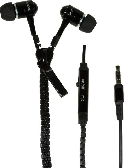 LogiLink Zipper In-ear Handsfree Ακουστικά με Βύσμα 3.5mm - Image 2