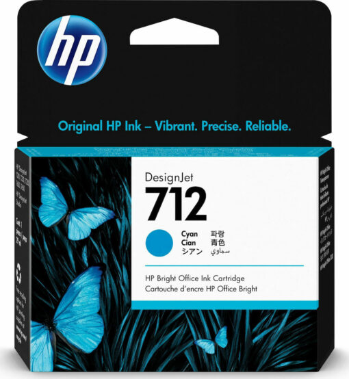 HP 712 Cyan 29ml Γνήσιο Μελάνι Εκτυπωτή InkJet