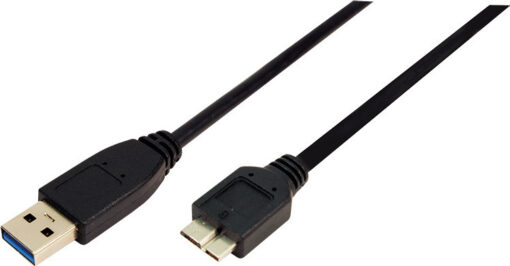 LogiLink Regular USB 3.0 to micro USB Cable Μαύρο 1m (CU0026)