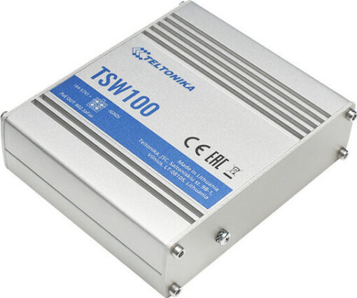 Teltonika TSW100 Switch 5x RJ45 1000Mb/s, 4x PoE