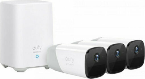 Eufy Σύστημα Παρακολούθησης eufyCam 2 Pro 3 Ασύρματων Καμερών IP 4MP