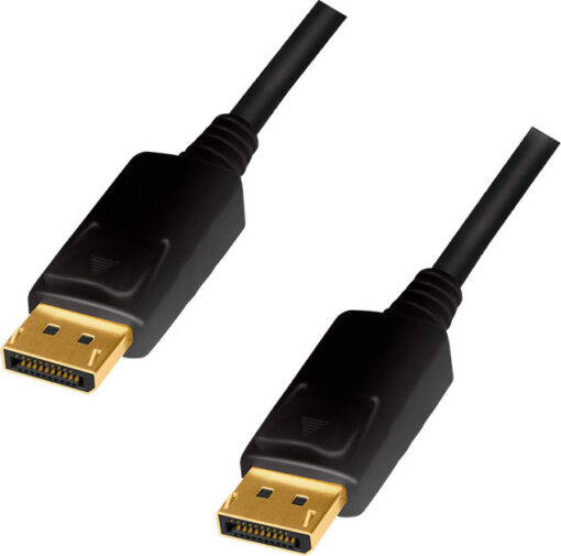 LogiLink Cable DisplayPort male - DisplayPort male 2m Μαύρο (CD0101)