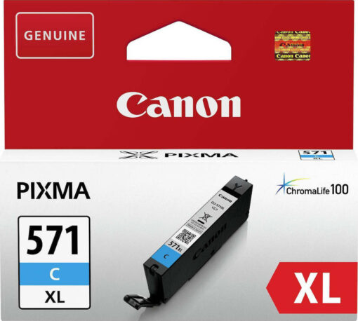 Canon CLI-571XL Γνήσιο Μελάνι Εκτυπωτή InkJet Κυανό (0332C001)