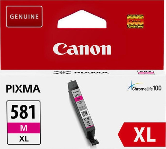 Canon CLI-581XL Γνήσιο Μελάνι Εκτυπωτή InkJet Ματζέντα (2050C001)