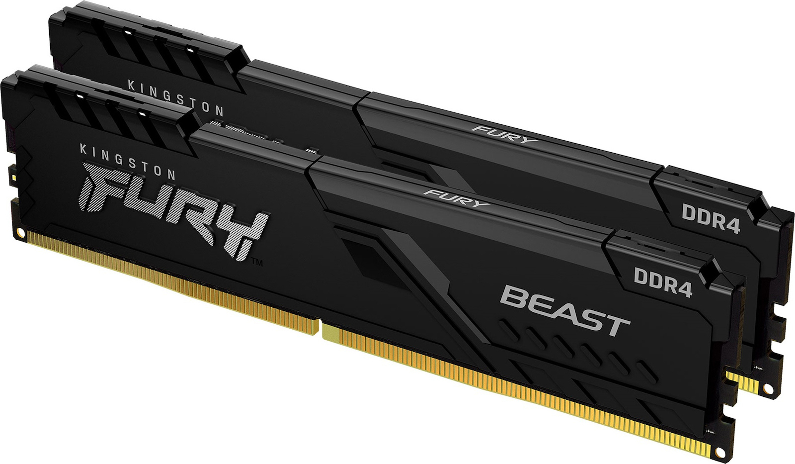 Kingston Fury Beast DDR4 16GB RAM με 2x8GB Modules και Ταχύτητα 3200 για Desktop KF432C16BBK2/16