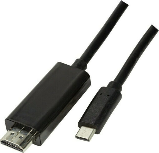 LogiLink HDMI 2.0 HDMI male - USB-C male 3m Μαύρο (UA0330) - Image 3