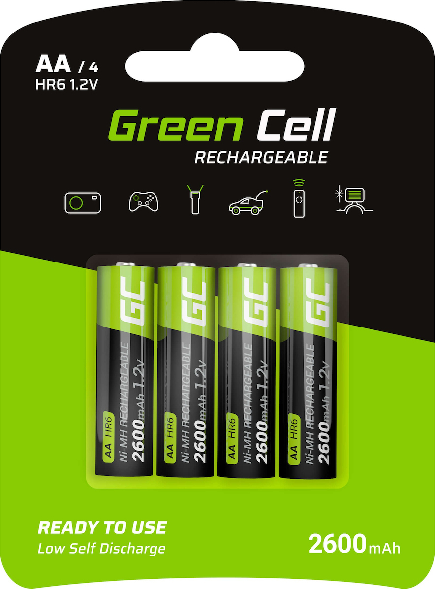 Green Cell AA 2600mAh 1.2V 4τμχ