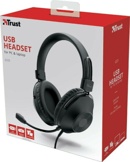 Trust HS-250 Over Ear Multimedia Ακουστικά με μικρόφωνο και σύνδεση USB-A - Image 6