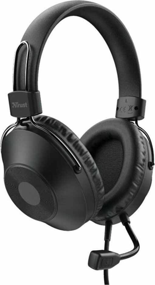 Trust HS-250 Over Ear Multimedia Ακουστικά με μικρόφωνο και σύνδεση USB-A