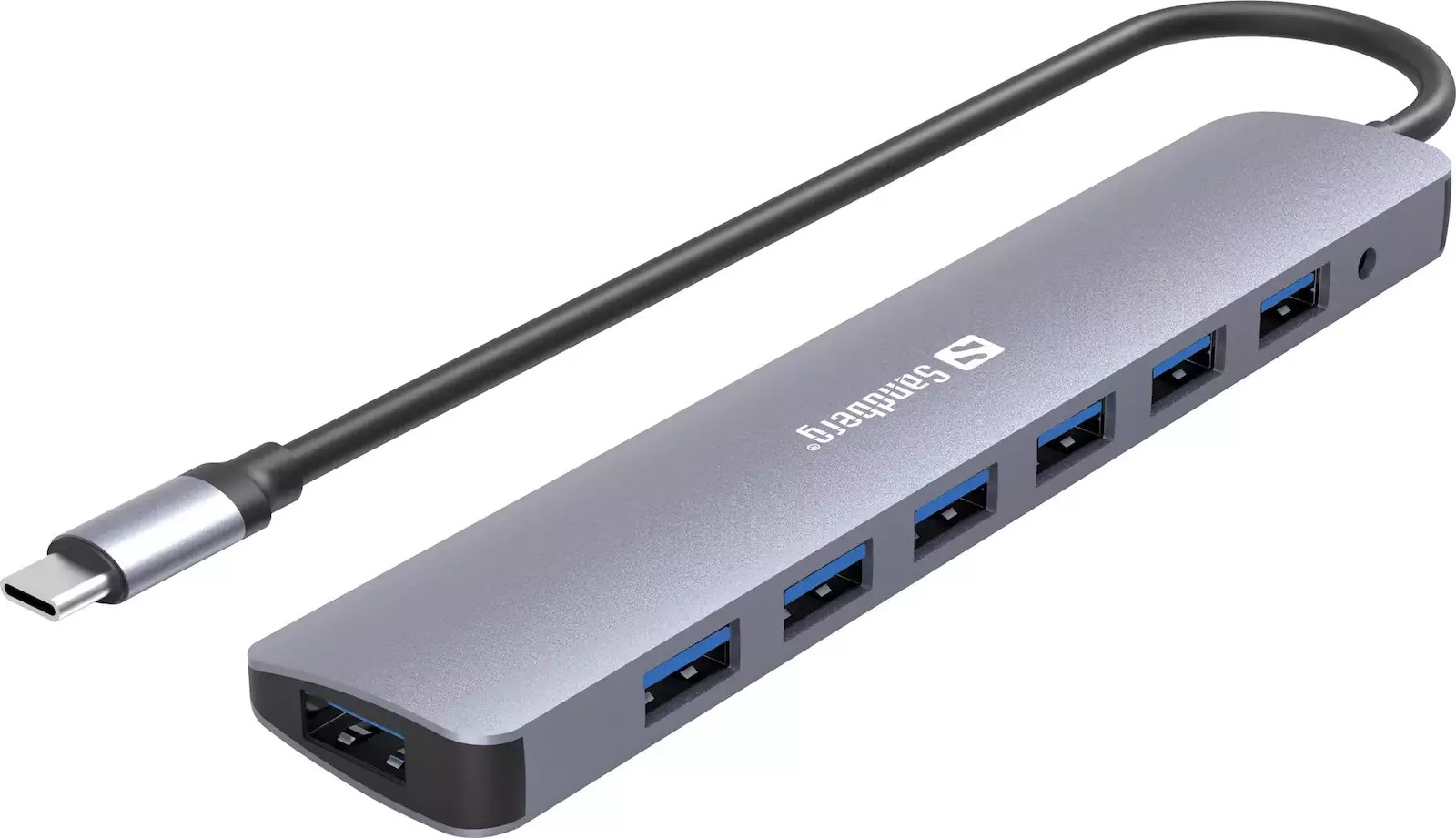 Sandberg USB 3.0 Hub 7 Θυρών με σύνδεση USB-C Γκρι