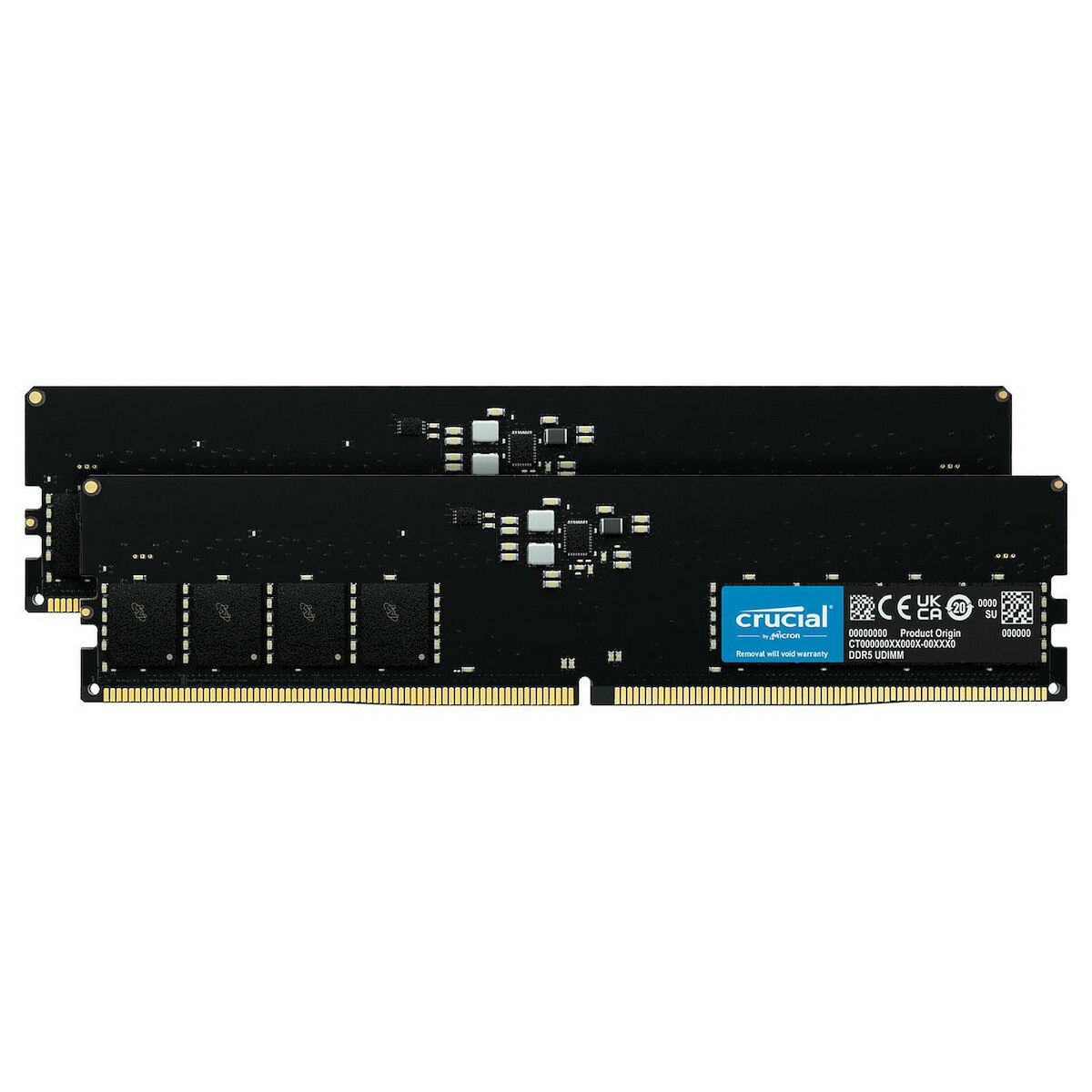 Crucial 32GB DDR5 με 2 Modules (2x16GB) (CT2K16G48C40U5)