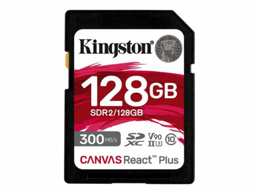 Kingston Canvas React Plus SDXC 128GB Class 10 U3 V90 UHS-II