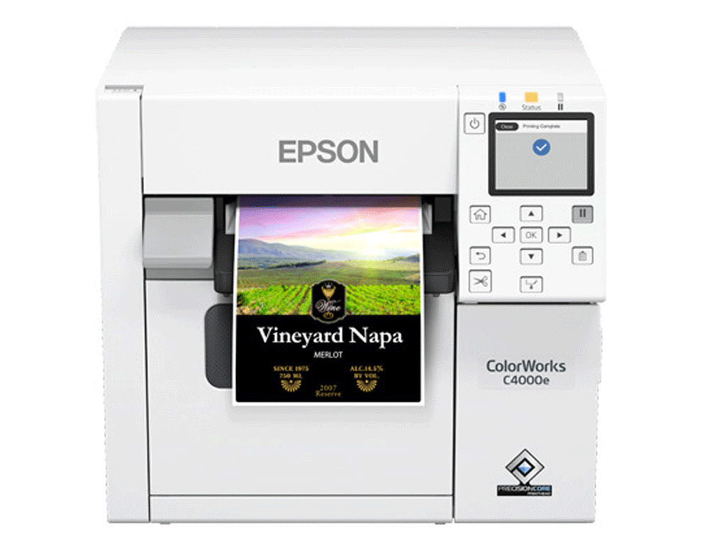 Epson ColorWorks C4000e Εκτυπωτής Ετικετών Inkjet USB 1200 dpi Έγχρωμος