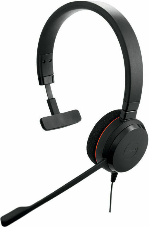 Jabra Evolve 20 MS Mono On Ear Multimedia Ακουστικά με μικροφωνο και σύνδεση USB-A