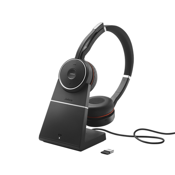 Jabra Evolve 75 SE UC Stereo Headset with Charging Stand