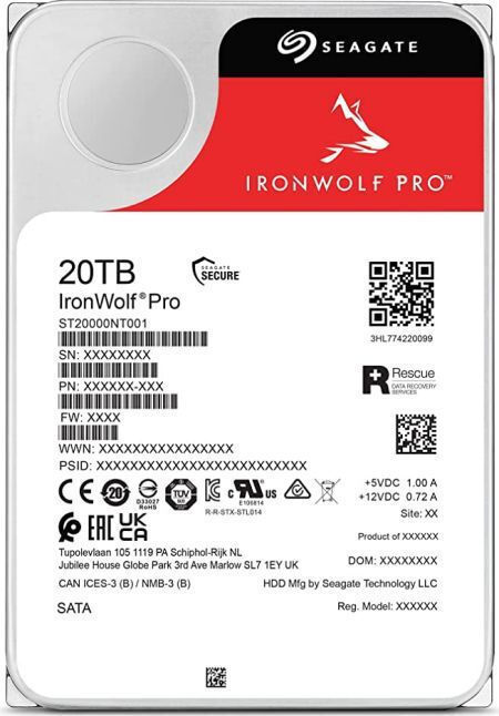 Seagate Ironwolf Pro 20TB 3.5" 7200rpm ST20000NT001