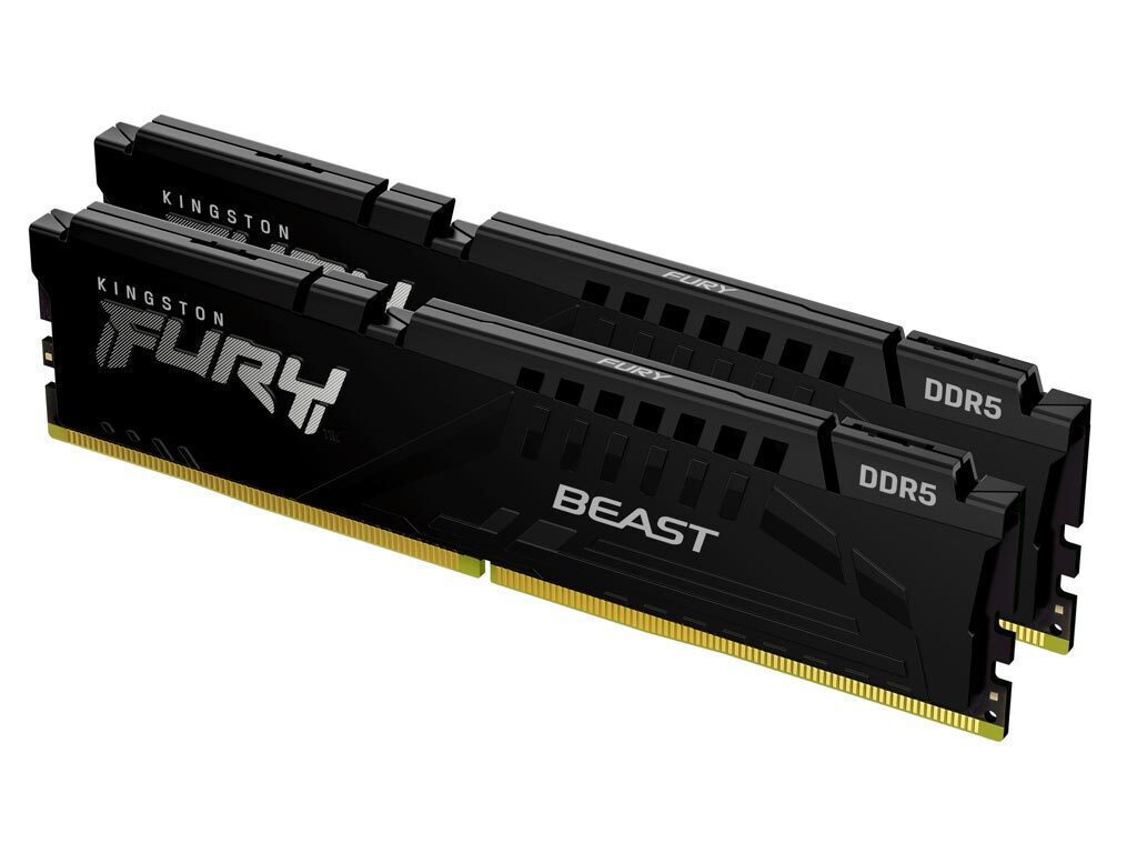 Kingston Fury Beast DDR5 32GB RAM με 2x16GB Modules και Ταχύτητα 5600 για Desktop KF556C36BBEK2-32