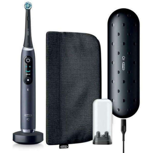 Braun iO Series 9 Luxe Edition Ηλεκτρική Οδοντόβουρτσα με Χρονομετρητή, Αισθητήρα Πίεσης και Θήκη Ταξιδίου Black Onyx