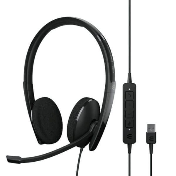 Epos Adapt 160 USB II On Ear Multimedia Ακουστικά με μικροφωνο και σύνδεση USB-A