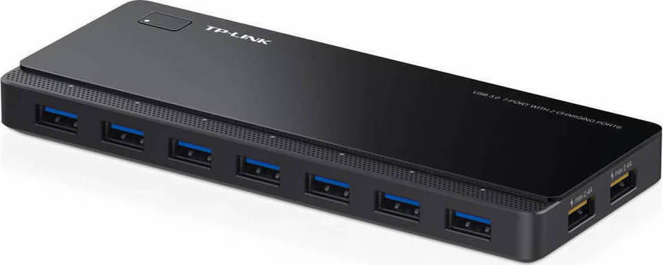 TP-LINK v4 USB 3.0 Hub 7 Θυρών με σύνδεση USB-A & Θύρα Φόρτισης και Εξωτερική Παροχή Ρεύματος