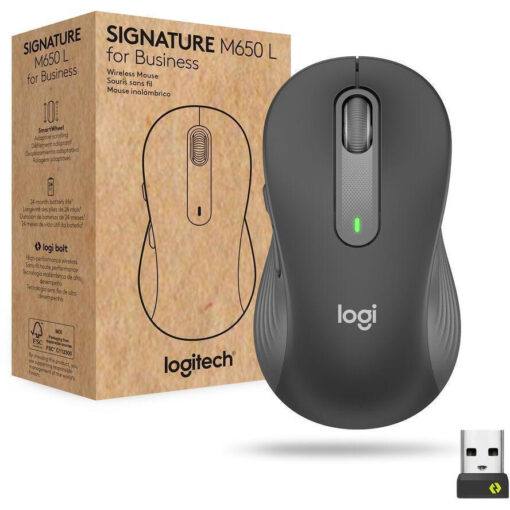 Logitech Signature M650 L for Business Ασύρματο Graphite