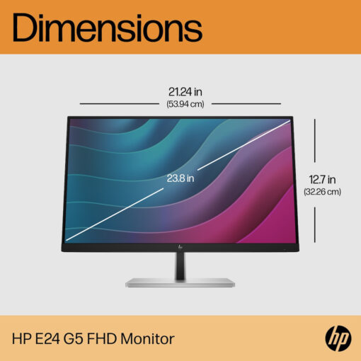 HP E24 G5 24" IPS FHD 1920x1080 - Image 4