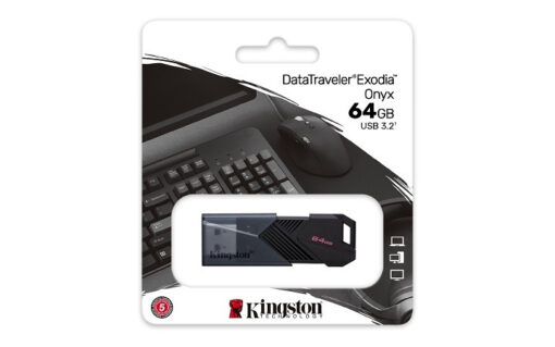 Kingston DataTraveler Exodia Onyx 64GB USB 3.2 Γκρι - Image 2
