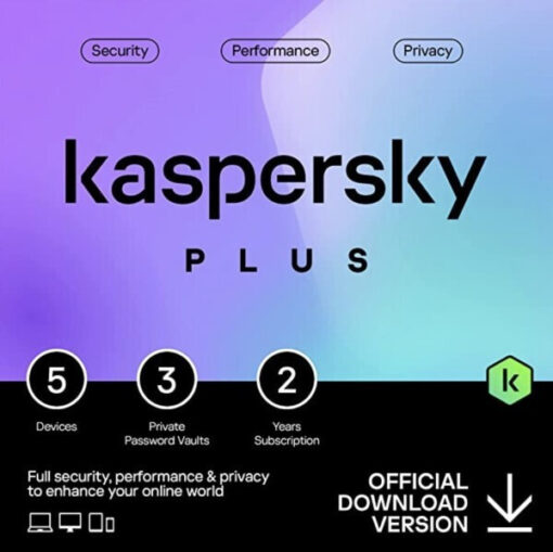 Kaspersky Plus για 5 Συσκευές και 2 Έτη Χρήσης (Ηλεκτρονική Άδεια)