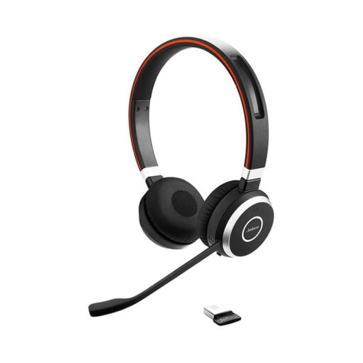 Jabra Evolve 65 SE MS Ασύρματα On Ear Multimedia Ακουστικά με μικροφωνο και σύνδεση Bluetooth / USB-A