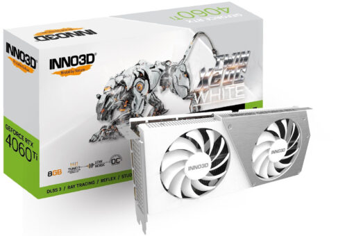 Inno 3D GeForce RTX 4060 Ti 8GB Twin X2 OC White