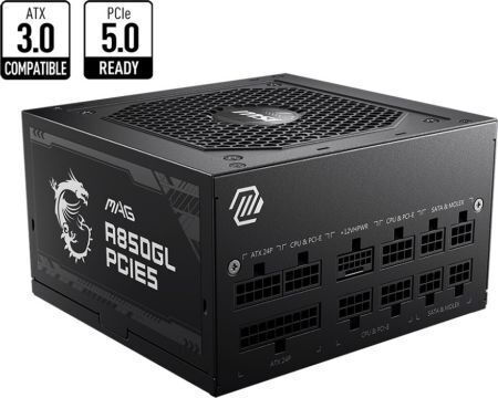 MSI MAG A850GL PCIE5 850W Full Modular 80 Plus Gold