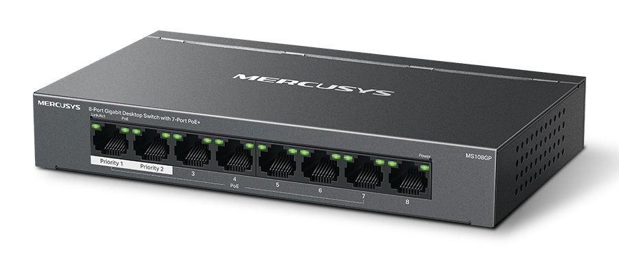 Mercusys MS108GP v1 Unmanaged L2 PoE+