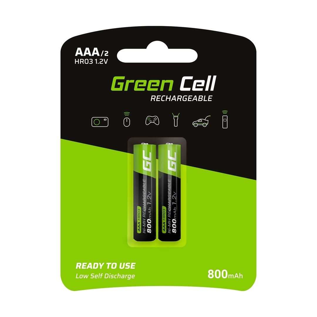 Green Cell AAA 800mAh 1.2V 2τμχ